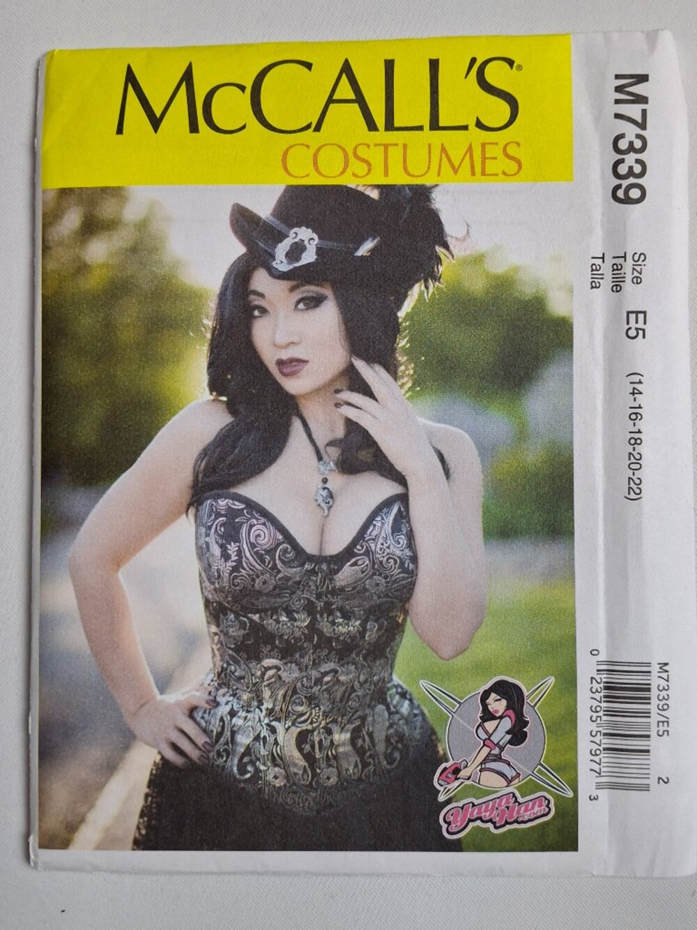 McCall's 7339 Sz 14-22 Cosplay Overbust Underbust Corset Foundation Pattern Uncu